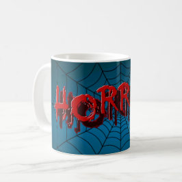Taza De Café Fiesta de Halloween Escándalo del horror rojo Arañ