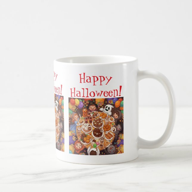 Taza De Café Fiesta de Halloween para niños (Derecha)