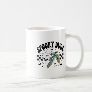 Taza De Café Fiesta de Halloween Retro de ciclismo fantasma C
