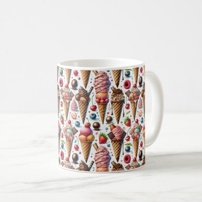 Taza De Café Fiesta de Ice-Cream (Anverso derecho)