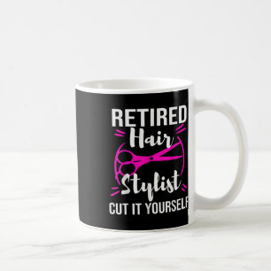 Taza De Café Fiesta de Jubilación de Secador de Peluquería de E