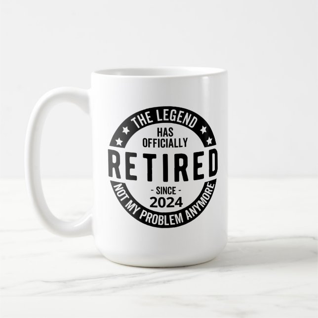 Taza De Café fiesta de jubilación, plan de jubilación de 2024 (Izquierda)