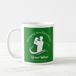 Taza De Café Fiesta de Jugador de Golf Moderno jubilado