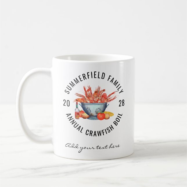 Taza De Café Fiesta de mariscos Familiares Personalizada de Can (Izquierda)
