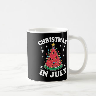 Taza De Café Fiesta de Navidad en Julio Sandía Árbol de Navidad