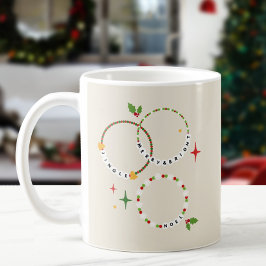 Taza De Café Fiesta de Navidades de brazaletes de amistad