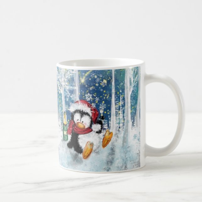 Taza De Café Fiesta de navidades Penguin Mug (Derecha)