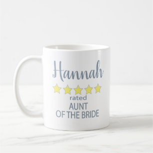 Taza De Café Fiesta de novias y bodas 5 estrellas tía de novia