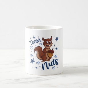 Taza De Café Fiesta de nueces de equipo género revelar niño azu