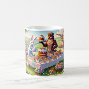 Taza De Café Fiesta de Pascua en la pradera