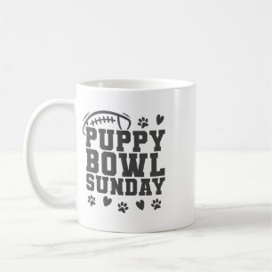 Taza De Café Fiesta de perros domingo de tazón de cachorros sup