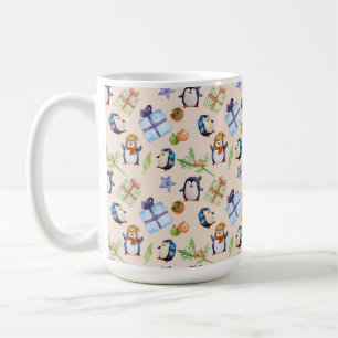 Taza De Café Fiesta de pingüinos – diversión invernal festiva