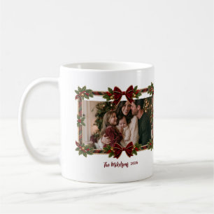 Taza De Café Fiesta de Plaid Navideño con Estilo Grandmillennia