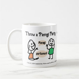 Taza De Café Fiesta de Prorogue Pierogi de RoseWrites Mug