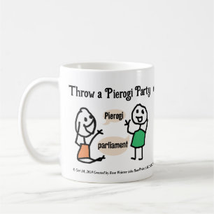 Taza De Café Fiesta de Prorogue Pierogi de RoseWrites Mug