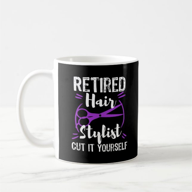 Taza De Café Fiesta de retirada del peluquero del cabello del c (Izquierda)