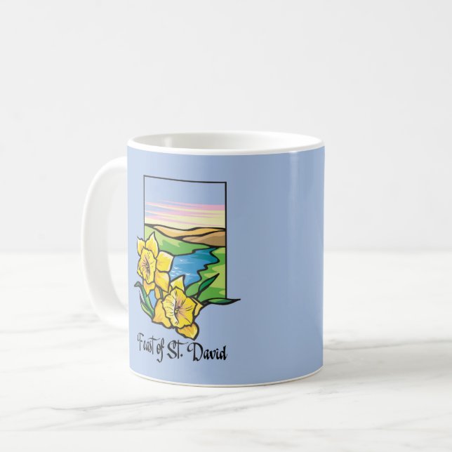 Taza De Café Fiesta de San David Daffodils (Anverso izquierdo)