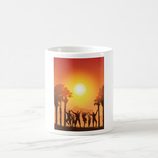 Taza De Café Fiesta de verano bailando música (Subido por el creador)