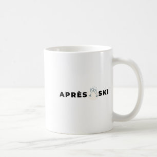 Taza De Café fiesta después de esquiar bebidas después de esqui