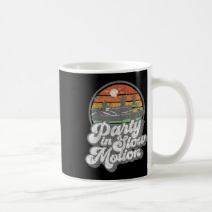 Taza De Café Fiesta en cámara lenta Retro divertido barco pontó