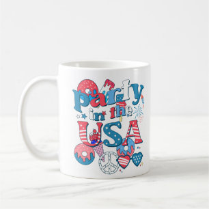 Taza De Café Fiesta En EEUU - Verano Americano 4 De Julio