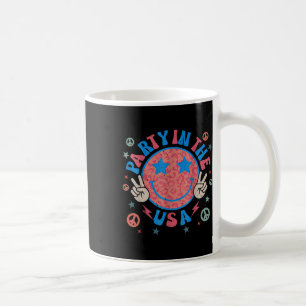 Taza De Café Fiesta En Estados Unidos 4 De Julio Sonrisa Preppy