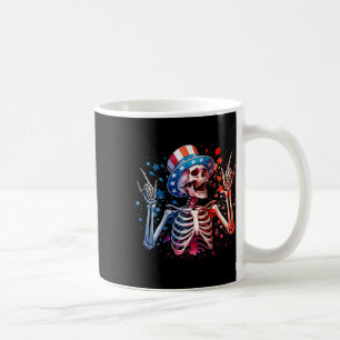 Taza De Café Fiesta En Estados Unidos Mano De Rock 4 De Julio D