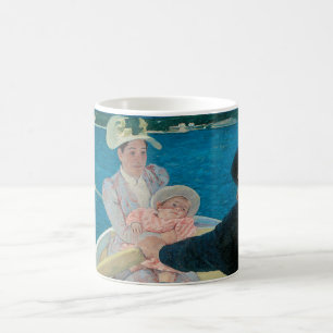 Taza De Café Fiesta en un barco de Mary Cassatt, Arte fino vint