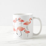 Taza De Café Fiesta Flamingo<br><div class="desc">Diseño de patrones flamingo pintado a mano por Shelby Allison.</div>