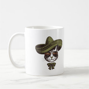 Taza De Café Fiesta Gato Sombrero
