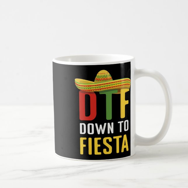Taza De Café Fiesta México Cinco De Mayo Dtf (Derecha)