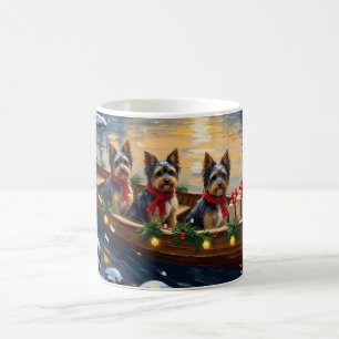 Taza De Café Fiesta Navideña en Barco con Havanés