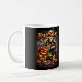 Taza De Café Fiesta Nocturna de Brujas