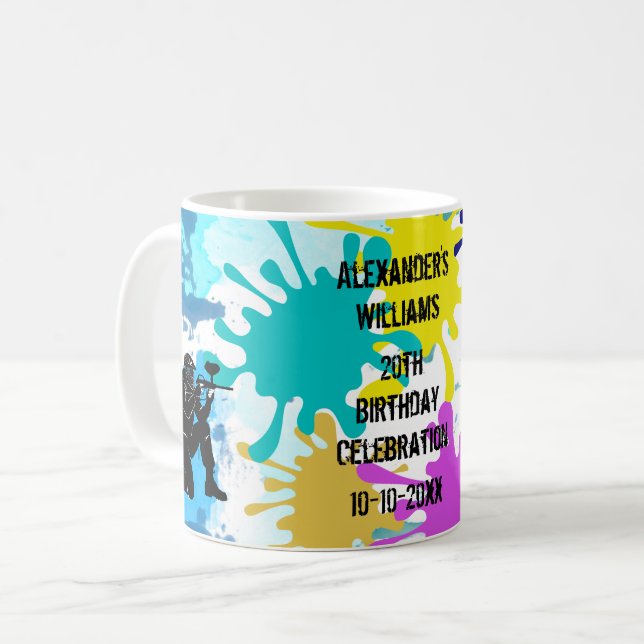 Taza De Café Fiesta Paintball (Anverso izquierdo)