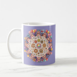 Taza De Café Fiesta para niños con un tema de Unicornio