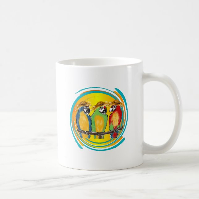 TAZA DE CAFÉ FIESTA PARROTS (Derecha)