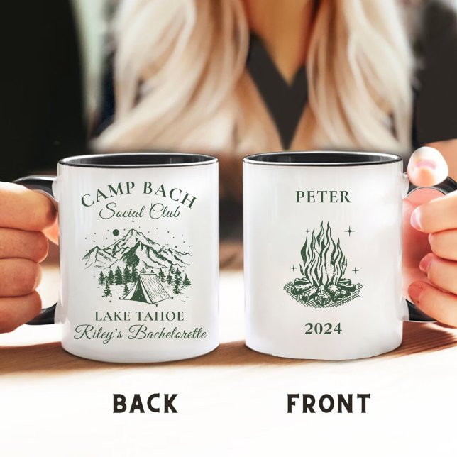 Taza De Café Fiesta personalizada de bachillerato de campamento (Subido por el creador)