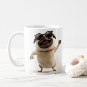 Taza De Café Fiesta Pug Mug