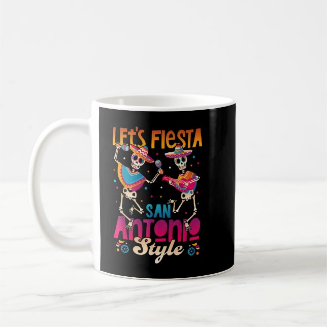 Taza De Café Fiesta San Antonio Cinco De Mayo (Izquierda)