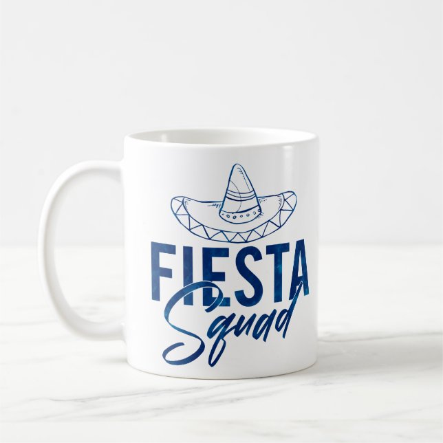 Taza De Café Fiesta Squad Fiesta Bachelorette Party Camisetas 3 (Izquierda)