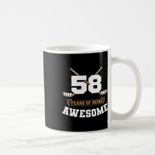 Taza De Café Fiesta temática deportiva de cumpleaños número 58 