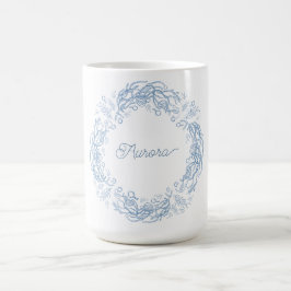 Taza De Café Fiestas de invierno con un ambiente botánico fresc