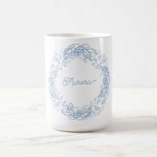 Taza De Café Fiestas de invierno con un ambiente botánico fresc
