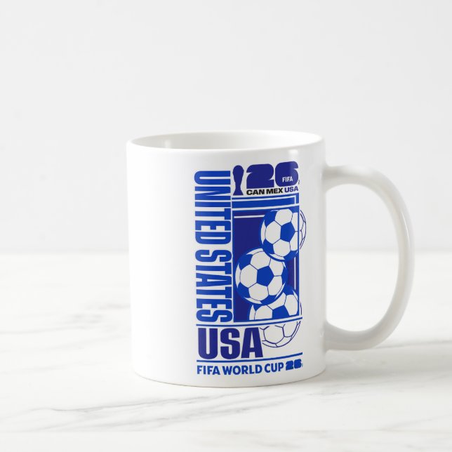 Taza De Café Fifa World Cup26 Usa Host Country Football  (Derecha)