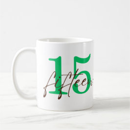 Taza De Café Fifteenth Year with Personalization