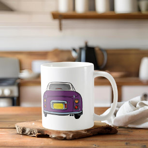 Taza De Café Figaración Nombre Purple Figaro Coche Café Mug