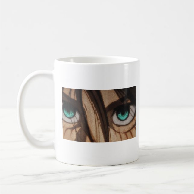 Taza De Café Fight for Freedom | Eren-Inspired Quote Design (Izquierda)