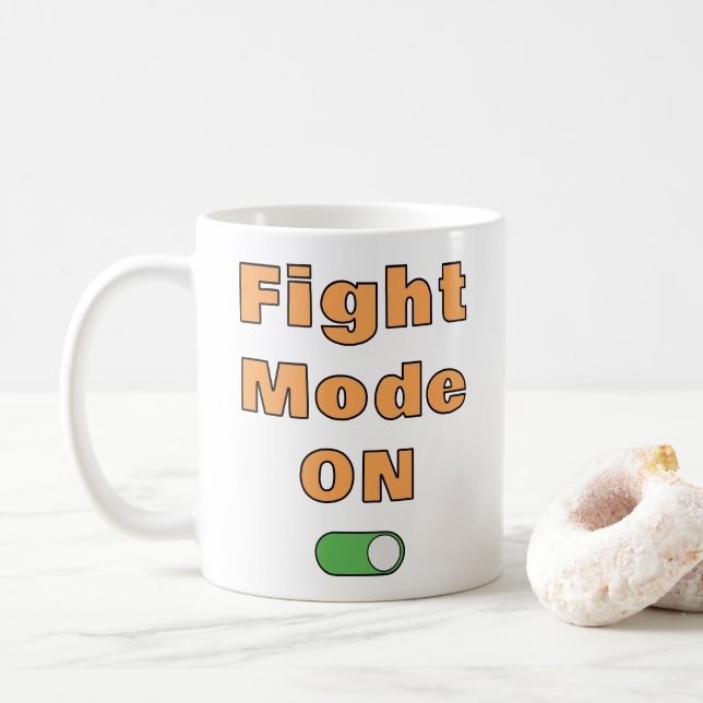 Taza De Café Fight Mode On (Con donut)