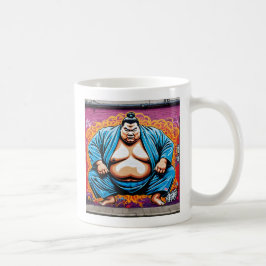 Taza De Café Fighting Sumo Wrestlers: Japanese-Inspired Art