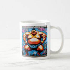 Taza De Café Fighting Sumo Wrestlers: Japanese-Inspired Art